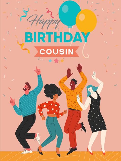 Birthday Card For Cousin, Birthday Cousin, Happy Birthday Cousin, Cousin Birthday, Happiest Birthday, Birthday Reminder, Birthday Calendar, Happy Birthday Card, Birthday Greeting