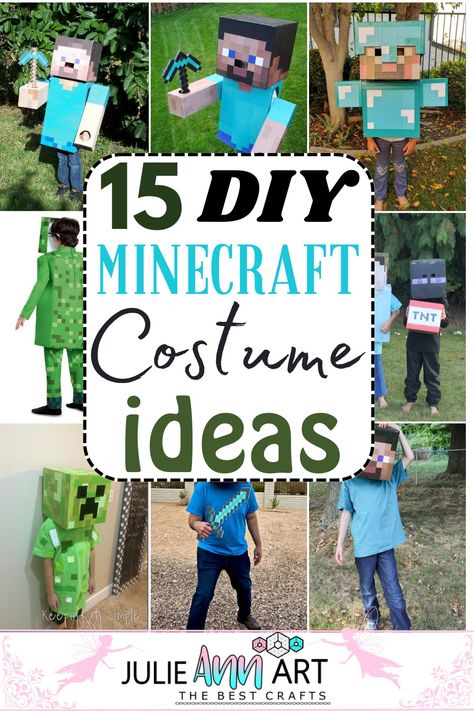 Minecraft Costume Diy Minecraft Costume, Minecraft Halloween Ideas, Minecraft Halloween Costume, Minecraft Halloween, Minecraft Diy, Minecraft Costumes, Halloween Costume Props, Book Day Costumes, Diy Minecraft