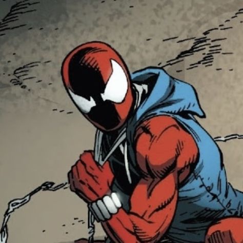 Scarlet Spiderman Pfp, Scarlet Spider Across The Spiderverse, Scarlet Spider Pfp, Ben Riley Spiderman, Ben Reilly Spiderman, Scarlet Spider Man, Scarlet Spider Ben Reilly, Marvel Rpg, Ben Reilly