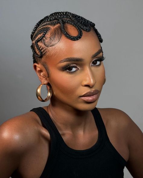 20 Low Maintenance Twisted Hairstyles for Natural Hair Summer Hair Ideas Black Women, Bald Braided Hairstyle, Bald Cornrows, Flat Braids Hairstyles, Braided Bald Head, Bald Head Braids, Bald Braids, Flat Braids, Twisted Hairstyles