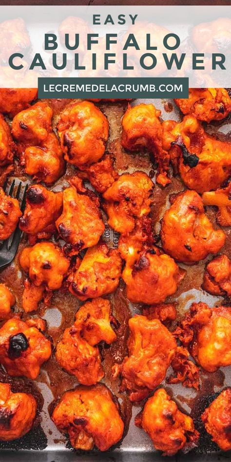 Easy Buffalo Cauliflower, Fried Buffalo Chicken, Cauliflower Dip, Buffalo Cauliflower Recipes, Cauliflower Buffalo Wings, Buffalo Cauliflower Bites, Pasta Vegetariana, Buffalo Chicken Wings, Easy Cauliflower