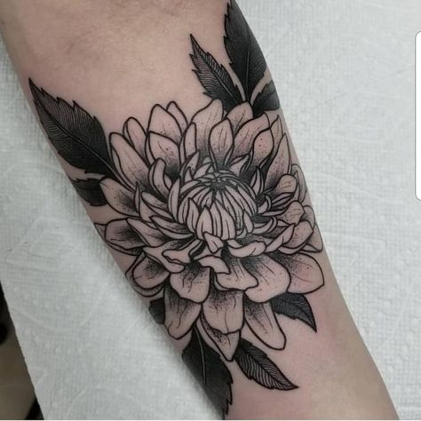 Dahlia Flower Tattoo, Dahlia Flower Tattoos, Darkside Tattoo, Dahlia Tattoo, Black And Grey Tattoos For Men, Flor Tattoo, Tattoo For Boyfriend, Verse Tattoos, Flower Tattoo Meanings