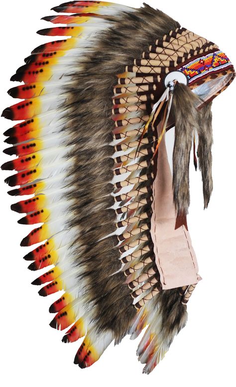 PRICES MAY VARY. Medium Three colors Feather Headdress ( 36 inch long ). made with the best materials. The headdress has 60 sets of feathers and every set has feathers on it with colors, black , red and yellow. Headdress size are: width: 38,2 inches hight: 16,1 inches hat circumference: 23 inch Native American Headdress, Indian Headdress, Large Feathers, Head Dress, Feather Headdress, Indian Crafts, Selling Design, Indian Inspired, Native American Fashion