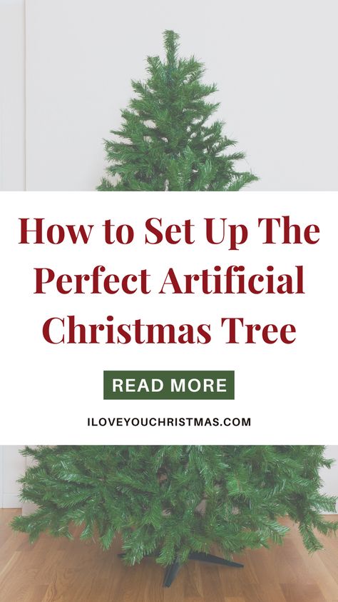 Follow these steps to set up an artificial christmas tree that looks as good as the real thing. Fake Christmas Tree Hacks, Setting Up Christmas Tree, Christmas Tree Guide, Collapsible Christmas Tree, Fake Christmas Trees, Artificial Christmas Trees, Artificial Trees, Artificial Tree, The Switch