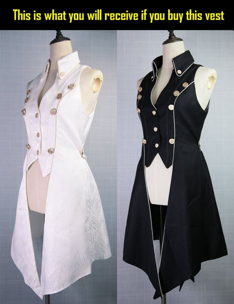 Long Vest Jacket, Blouse And Shorts, Mode Steampunk, Sleeveless Coat, Old Fashion Dresses, A Prince, Long Vest, Long Vests, Prom Outfits