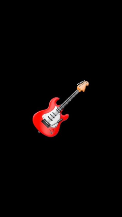 Music Emoji, Social Media Work, Jaden Hossler, Black Heart, Black Backgrounds, Iphone Wallpaper, Guitar, Iphone