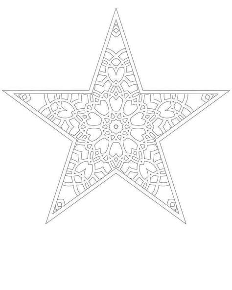 Gold Christmas Star Coloring Pages - Coloring Cool Christmas Tree Template, Star Coloring Pages, Love Coloring Pages, Gift Drawing, Christmas Stencils, Star Tree Topper, Colouring Printables, Black Christmas Trees, Paper Christmas Tree