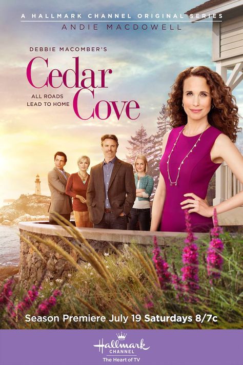 We couldn't have made a Season 2 without you, #COVErs! Let's make this season another record-breaker!!  Cedar Cove TV returns July 19th on Hallmark Channel USA. Cedar Cove Series, Bruce Boxleitner, Cedar Cove, Andie Macdowell, Debbie Macomber, Walt Disney Pictures, Hallmark Movies, British Tv, Hallmark Channel