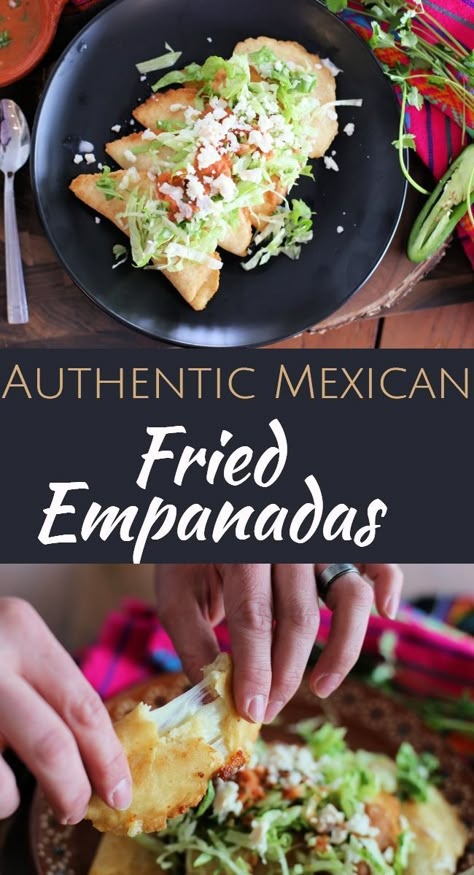 Meat Empanadas, Mexican Meat Recipes Authentic, Empanadas Recipe Mexican, Taco Empanadas Recipe, Empanadas Recipe Authentic, Mexican Fried Tacos, Authentic Empanadas, Fried Taco Empanadas, Fried Empanadas