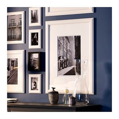 VIRSERUM Frame IKEA The mat enhances the picture and makes framing easy. PH-neutral mat; will not discolor the picture. Framing Pictures, Frames Pictures, Picture Arrangements, Photo Arrangement, Hanging Artwork, Hanging Frames, Office Spaces, Wall Gallery, Rooms For Rent