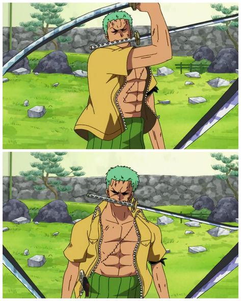 One Piece Zoro Cosplay Zoro, Monster Trio, One Piece Zoro, Zoro Roronoa, Watch One Piece, One Piece Funny, Zoro One Piece, Yellow Jacket, Roronoa Zoro