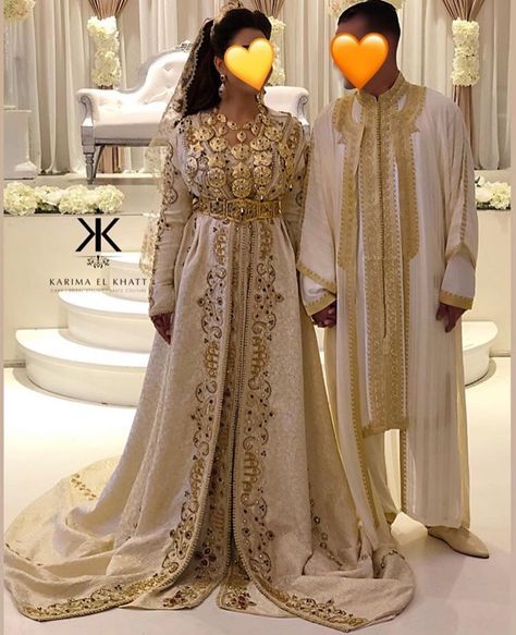 Moroccan Wedding Dress, Kaftan Wedding, Egyptian Wedding, Korean Wedding Dress, Moroccan Bride, Muslimah Wedding Dress, Nikah Dress, Muslimah Wedding, Bride And Groom Outfits