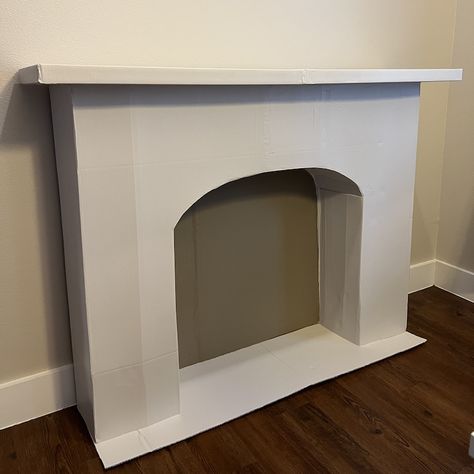 cardboard12 copy Diy Fireplace Mantle Photo Prop, Diy Fireplace With Boxes, Diy Faux Fireplace Mantle Easy, Fireplace Box Ideas, Diy Fake Fireplace Mantle, How To Make A Fireplace, Styrofoam Fireplace, Diy Christmas Fireplace Cardboard, Diy Chimney Fireplaces