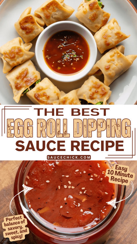 Egg Roll Dipping Sauce Recipe Dip For Egg Rolls, Sauce For Egg Rolls Dipping, Eggroll Dipping Sauce, Egg Roll Dipping Sauce Recipes, Egg Roll Sauce Recipe, Egg Roll Dip, Dipping Sauce For Egg Rolls, Spicy Ketchup Recipe, Egg Roll Dipping Sauce