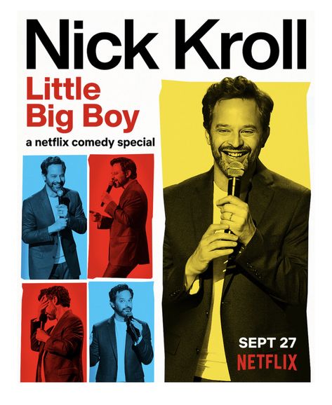 Comedy Show Poster, Nick Kroll, Stand Up Show, Comedy Show, Stand Up Comedy, Big Boy, Executive Producer, Big Boys, Get Ready