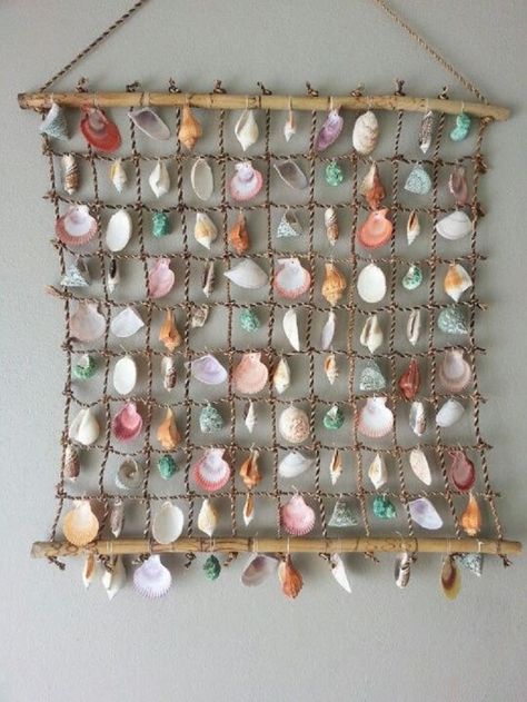 Seashell Bathroom Decor, Summer Diy Projects, Shell Crafts Diy, Sea Shell Decor, Shell Decor, Beach Diy, Seashell Art, Beach Crafts, Seashell Crafts