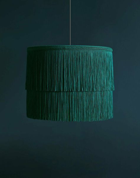 Luxury Tassel Lampshade Tassel Pendant Light, Unique Diy Lampshade, Lampshades Ideas, Tassel Lampshade, Fringe Lampshade, Tassel Lamp, Luminaria Diy, Fringe Light, Contemporary Lamp Shades