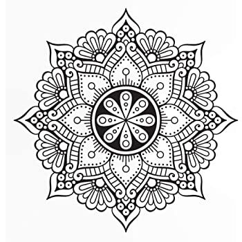 Mandala Simple, Stenciled Wall Decor, Hirsch Tattoo, Thailand Tourist, Tattoo 2023, Doodles Ideas, Star Mandala, Round Star, Round Mandala