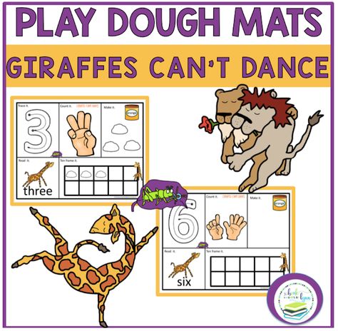 Giraffe Preschool, Sunflower Life Cycle, Homeschool Coop, Giraffes Cant Dance, Life Cycle Craft, Play Dough Mats, Dough Mats, Counting Books, Playdough Mats