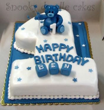 First Bday Cake, One Year Birthday Cake, Doodle Cake, Toddler Birthday Cakes, Cake Designs For Boy, 1st Bday Cake, Number Birthday Cakes, Boys First Birthday Cake, Boys 1st Birthday Cake