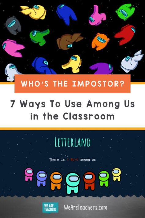 Who’s the Impostor? 7 Ways to Use Among Us in the Classroom Gaming In The Classroom, Among Us Activities For Kids, Among Us Activities, Among Us Classroom Theme, Among Us Classroom, Study Skills Activities, Gamification Education, Study Skills Worksheets, Technology Teacher