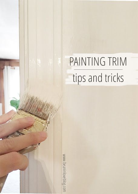 How To Repaint Trim, Painting Over Glossy Paint, Wall Painting Tips And Tricks, Reverse Trim Paint, Painting Trim Tips, How To Paint Trim, Interior Trim Ideas, Things Paint, Paint Trim