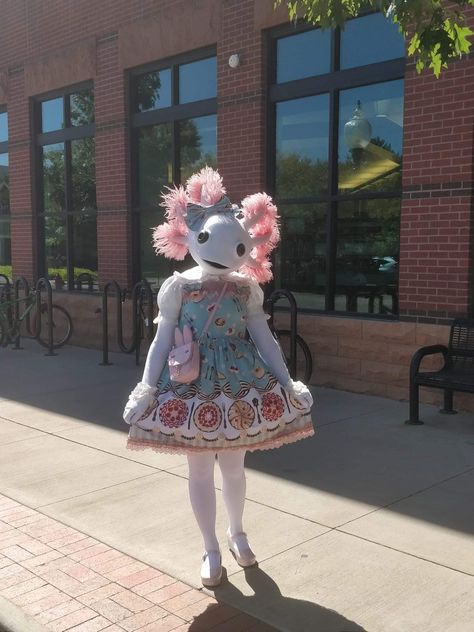 Anthro Axolotl, Axolotl Cosplay, Axolotl Fursuit, Axolotl Fursona, Axolotl Character, Axolotl Costume, Sea Creature Costume, Creature Costume, Axolotl Cute