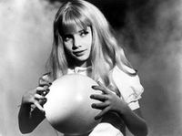 The 'Little Blonde Girl Who Plays With a Ball' Devil in Fellini's "TOBY DAMMIT" segment, based on Edgar Allen Poe's Never Bet the Devil Your Head, from SPIRITS OF THE DEAD aka HISTOIRES EXTRAORDINAIRES (1968) Magik Marvel, My Sweet Audrina, X Men Marvel, V C Andrews, Illyana Rasputin, Spirits Of The Dead, Federico Fellini, New Mutants, Uncanny X-men