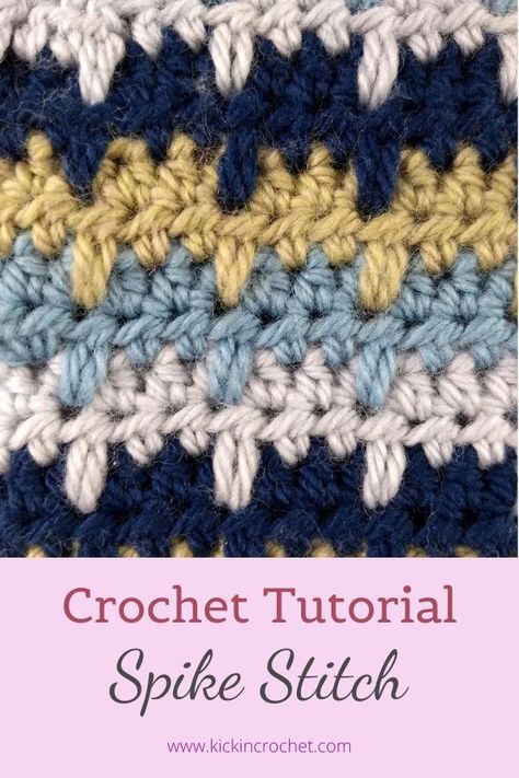 Crochet Spike Stitch, Crochet Baby Booties Tutorial, Spike Stitch, Granny Square Patterns, Crochet Waffle Stitch, Easy Crochet Hat, Crochet Shell Stitch, Easy Crochet Stitches, Crochet Blanket Designs