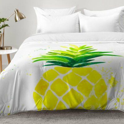 Pineapple Bedroom, Pineapple Room, Perfect Bedroom, Modern Contemporary Style, Queen Comforter, King Comforter, Deny Designs, Easy Breezy, Comforter Set