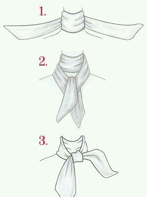 Tie Silk Scarf, Tie A Silk Scarf, Scarf Drawing, Fashion Infographic, Tie A Scarf, Scarf Knots, Silk Scarf Style, Scarf Ideas, Ways To Wear A Scarf