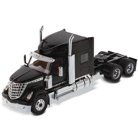 PRICES MAY VARY. AUTHENTIC SCALE REPLICA W/ OUTSTANDING DETAILS - Diecast Masters replicas come with accurate interior and exterior details. The Lonestar Sleeper Cab Truck Tractor (GVWR: 52,350-60,600 lbs) is complete with 132” BBC Set-Forward Front Axle, Cummins X15 engine, 400-605 HP, and 1,450-2,050 lb.-ft torque. Advanced classic, aerodynamic hood design, real rubber tires, orange running light on bottom of tractor, and opening hood and doors. Includes three exhaust tip options: curved, stra Hood Design, Tire Tread, Model Hobbies, Exterior Details, Tractor Trailers, Truck And Trailer, Rubber Tires, Running Lights, Diecast Models