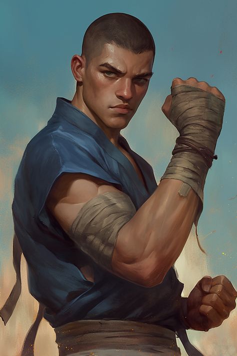 D&D, Dungeons & Dragons Human Monk Dnd, Monk Dnd Character Design, Monk Rpg, Monk Warrior, Man Rpg, Monk Dnd, City Of Mist, Dnd Character Inspiration, Monster Photos