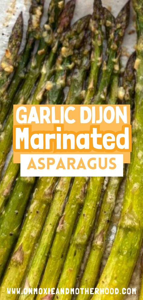 Perfect for family gatherings or weeknight meals, this dish is not only delicious but also incredibly easy to prepare. With a flavorful marinade featuring garlic and Dijon mustard, these oven-roasted asparagus spears are sure to delight your taste buds and impress your guests. Plus, I'll share all my best tips for achieving perfectly roasted asparagus every time. Get ready to elevate your side dish game with this mouthwatering recipe! Marinated Asparagus Recipes, Marinated Asparagus Cold, Cold Asparagus Recipes, Asparagus Marinade, Oven Roasted Asparagus Recipes, Roasted Asparagus Recipes, Best Way To Cook Asparagus, Healthy Marinades, Marinated Asparagus