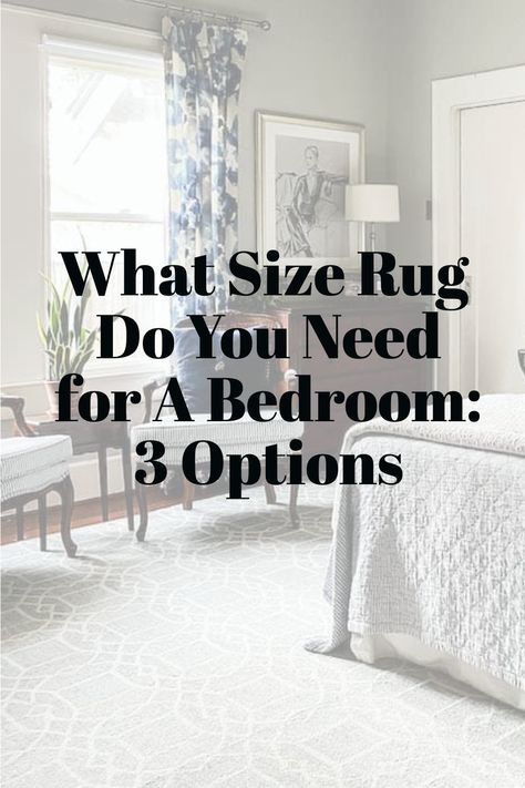 Are you struggling to find the perfect sized rug for your master bedroom? Discover the ideal rug sizes and placement for your space with our comprehensive guide: 'What Size Rug Do You Need for a Bedroom: 3 Options'. Click to see more details on rug size and placement! 4 X 6 Rug Placement Bedroom, Rugs With King Size Bed, How To Pick A Bedroom Rug, Edroom Rugs, Where To Put Rug In Bedroom, Rugs For Dark Wood Floors Bedroom, Placement Of Bedroom Rug, Rug For Under King Size Bed, Area Rug For King Size Bed