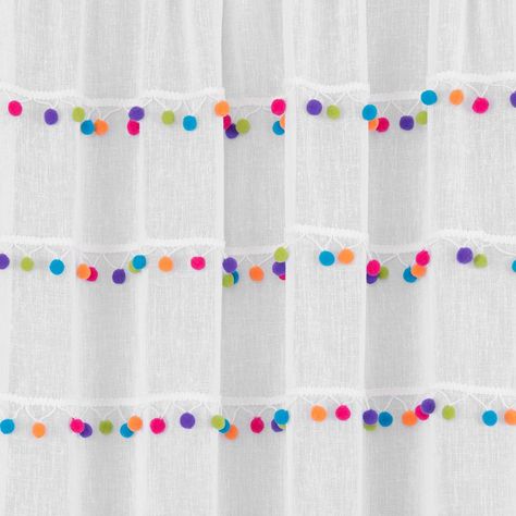 Curtain Diy, Decorating House, Pocket Window, Rainbow Room, Cotton Polyester Fabric, Bathroom Idea, Apartment Life, Rod Pocket Curtain Panels, Diy Curtains