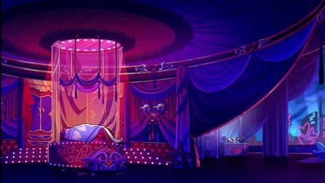 Lust Ring Helluva Boss, Hazbin Hotel Design, Helluva Boss Background, Boss Background, Hazbin Hotel Background, Hotel Background, Amazing Background, Hotel Landscape, Aesthetic Oc