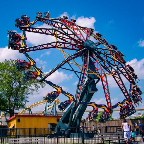 Six Flags Rides & Attractions | Over Texas in Arlington, TX Catwoman Whip, Six Flags Texas, Six Flags Fiesta Texas, Texas Logo, Six Flags Over Texas, Roller Coasters, Circular Motion, Six Flags, Thrill Ride