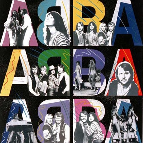 Abba Poster, Band Poster, Movie Posters Design, Picture Collage Wall, Mia 3, Band Posters, Picture Collage, Concert Posters, Music Poster