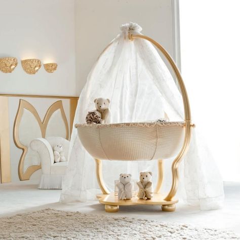 The Baby Cot Shop on Instagram: “You know how overwhelming it is to find the perfect nursery furniture? We produce nursery furniture tailored to your personal style.⠀ ⠀ ⠀⠀…” Unique Baby Furniture, Round Baby Cribs, Luxury Baby Crib, Round Crib, Luxury Baby Nursery, Modern Baby Cribs, Luxury Baby Room, Round Cribs, Golden Princess