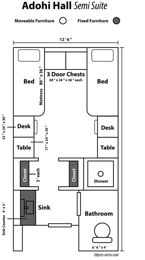 Dorm Layout, Dorm Room Layouts, University Dorms, Student Room, Furniture Fix, Residence Hall, Build A Closet, Student Dormitory, Room Decals