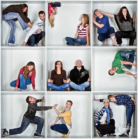 Fun in a white box In A Box Pose, Stuck In A Box Pose, Stuck In A Box, Photo Merge, Family Box, Safari Photo, Box Photography, Family Tree Project, Shooting Ideas