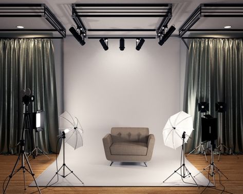 Home Filming Studio, Small Film Studio, Home Film Studio, Film Studio Design, Studio Videography, Photo Studio Interior, Small Photo Studio, Content Room, Filming Studio