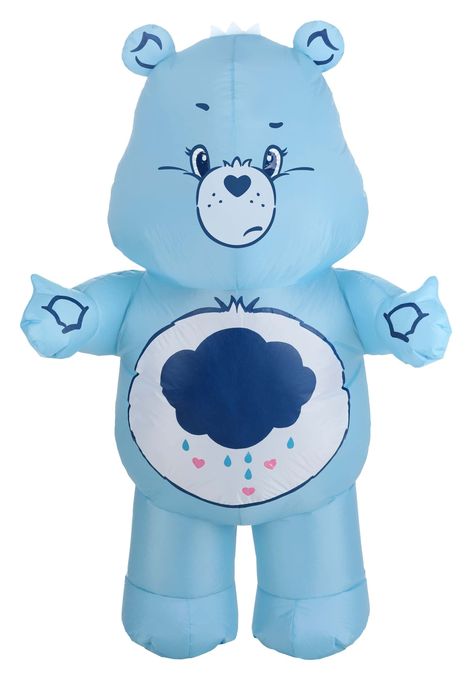 PRICES MAY VARY. Size: Standard COSTUME INCLUDES: This Care Bears Adult Grumpy Bear Costume includes an inflatable Care Bear jumpsuit with an attached fan and battery pack. FROM FUN COSTUMES: The Halloween costume life is what we're all about and we're very excited to team up with American Greetings to make outfits from the Care Bears franchise. Now you can roleplay as the Care Bear with a rain cloud with this inflatable Grumpy Bear Costume. AUTHENTIC DESIGN: This blow up Grumpy Bear Care Bears Care Bears Costumes, Care Bear Costume, Care Bears Grumpy Bear, Grumpy Care Bear, Grumpy Bear, Inflatable Costumes, Star Wars Droids, Bear Costume, Dinosaur Costume