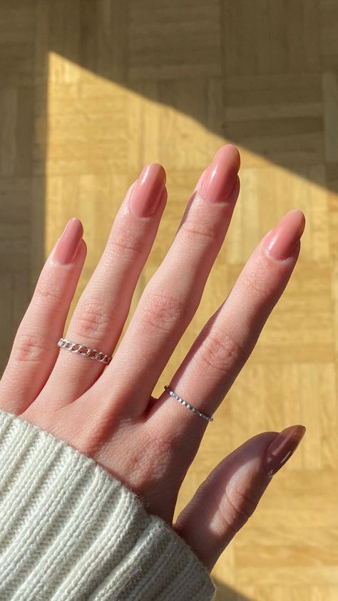 Beige Pink Nails, Nude Peach Nails, Peach Nude Nails, Summer Nails Peach, Peach Pink Nails, Peachy Pink Nails, Peach Manicure, Peach Nail Ideas, 4 Bestie