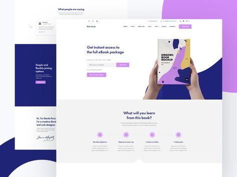 eBook by KeyDesign Themes on Dribbble Book Landing Page, Ebook Landing Page, Sell Books Online, Sales Page Template, Landing Page Ui, Ebook Design, Webpage Design, Sales Page, Web Inspiration