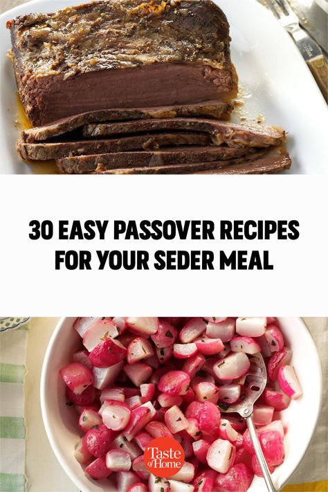 Traditional Seder Meal, Recipes For Passover Seder Meal, Passover Brunch Recipes, Passover Seder Recipes, Passover Sedar Recipes, Sedar Meal For Kids, Sedar Meal Recipes, Passover Seder Menu Ideas, Passover Seder Meal