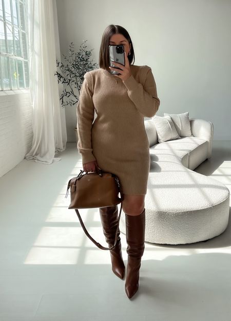 Fall Amazon Outfits, Amazon Work Outfits Women, Work Outfits Fall, Short Dress Long Sleeve, Bodycon Short Dress, Sweater Bodycon, Amazon Outfits, Cute Work Outfits, Atlanta Fashion