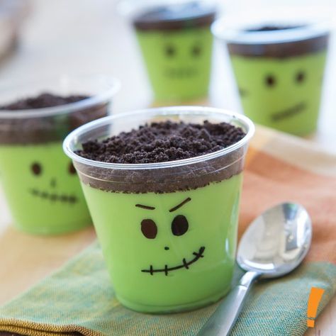 Pudding Snacks, Pudding Cups, 16 October, Halloween Snacks, Seasonal Recipes, Big Lots, Seasoning Recipes, Halloween Recipes, Party Snacks