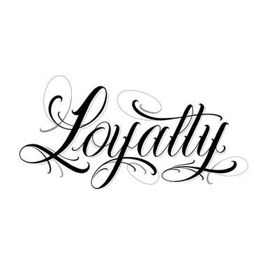 Loyalty In Different Fonts, Women’s Tattoo Stencils, Trust Tattoo Fonts, Word Arm Tattoo Men, Loyalty Stencil, Font Tattoo Ideas Men, I’m Sorry Tattoo, Tattoo Asthetic Picture Women, Loyalty Graffiti